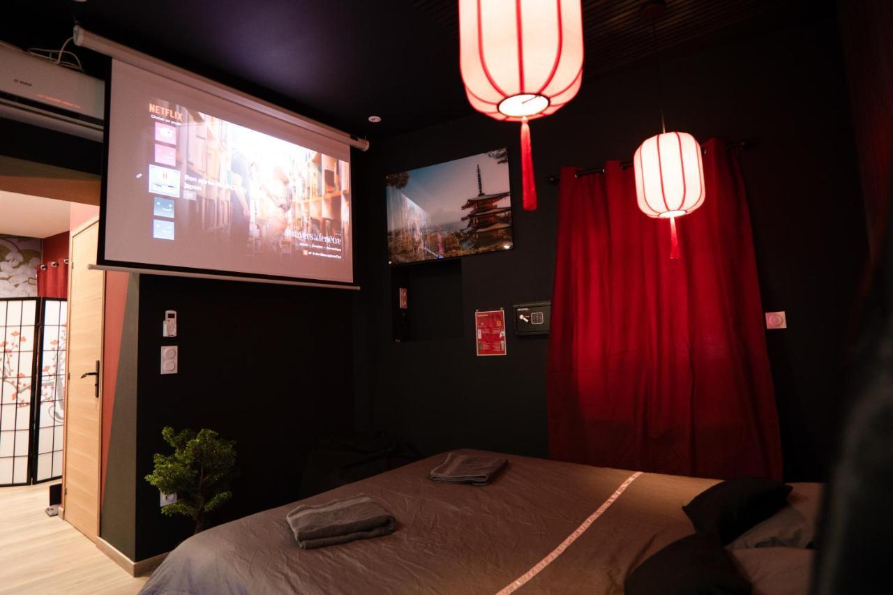 Capsule Japon - Jacuzzi - Netflix & Ecran Cinema - Xbox Apartman Trith-Saint-Leger Kültér fotó
