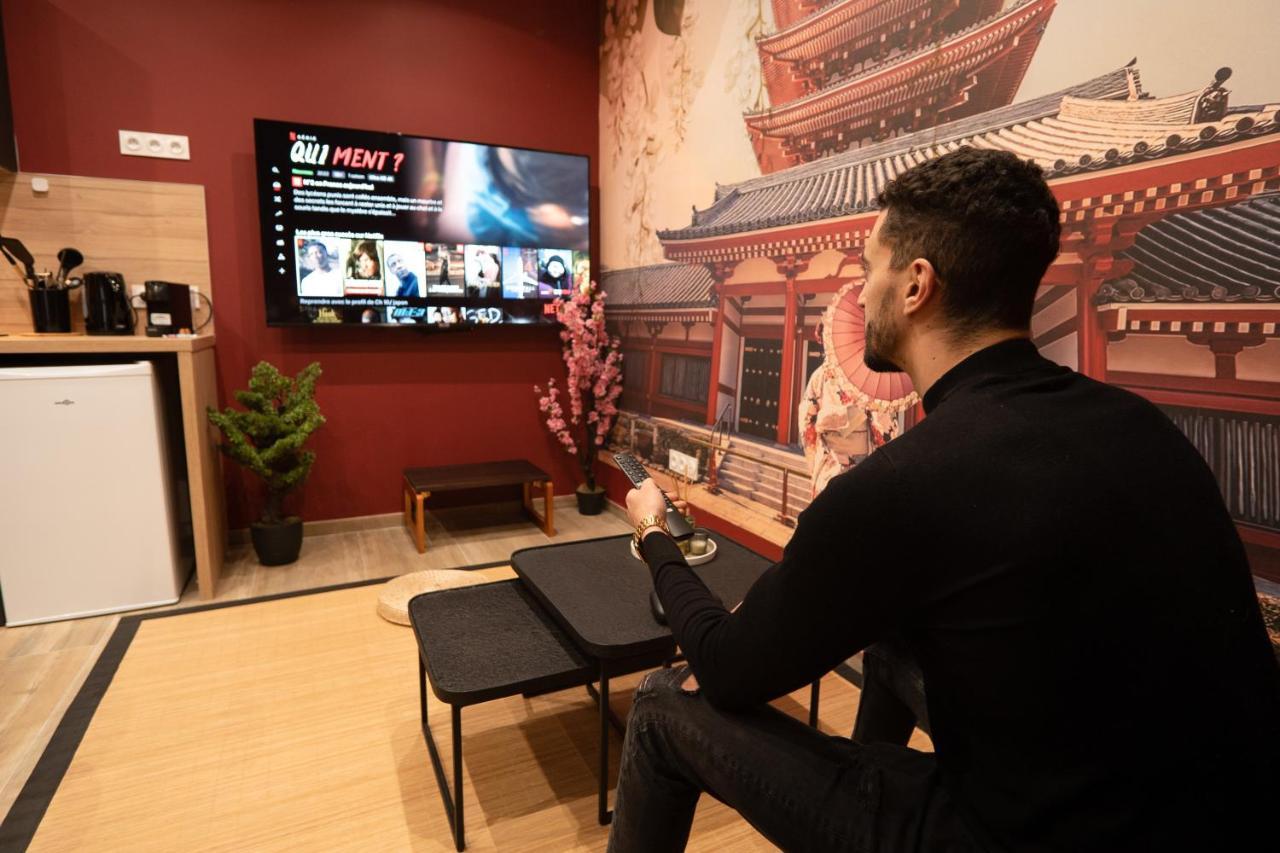 Capsule Japon - Jacuzzi - Netflix & Ecran Cinema - Xbox Apartman Trith-Saint-Leger Kültér fotó